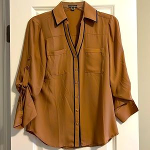 Express Portofino Shirt Tan XS